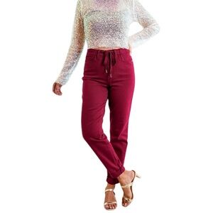 Judy Blue High Rise Jeans in Deep Red